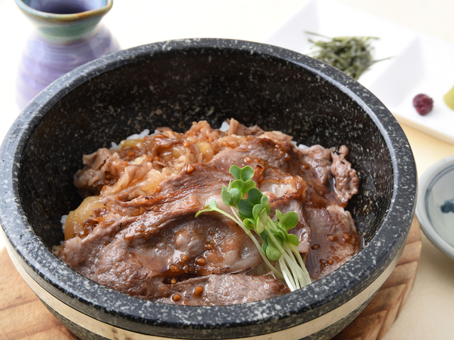 黒毛和牛の石焼丼/加西SA【下り】